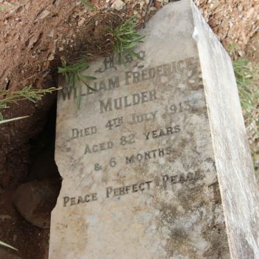 MULDER William Frederick -1913