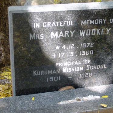 WOOKEY Mary 1872-1960