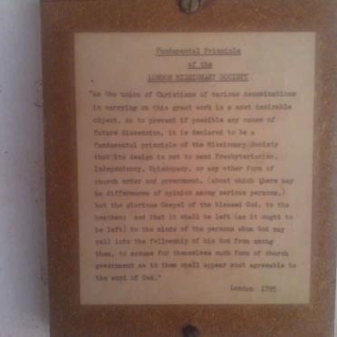 05. Fundamental Principle Notice of the London Missionary Society, dated 1795
