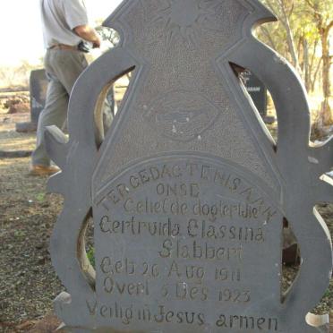 SLABBERT Gertruida Classina 1911-1923