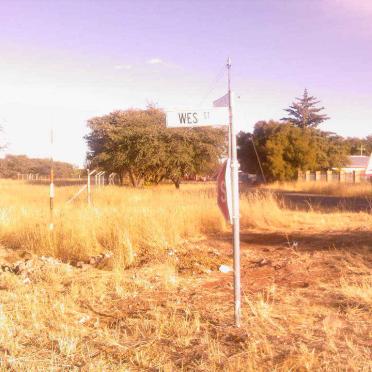 1. Route to the cemetery on cnr of Wes and Skoolstreet in Kuruman