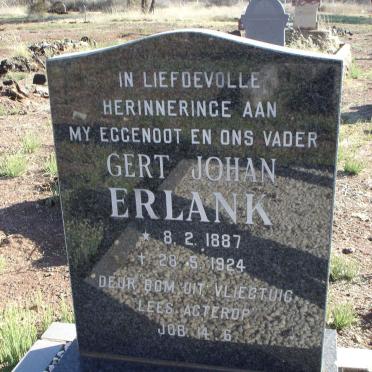 ERLANK Gert Johan 1887-1924
