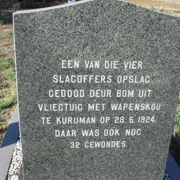 ERLANK Gert Johan 1887-1924