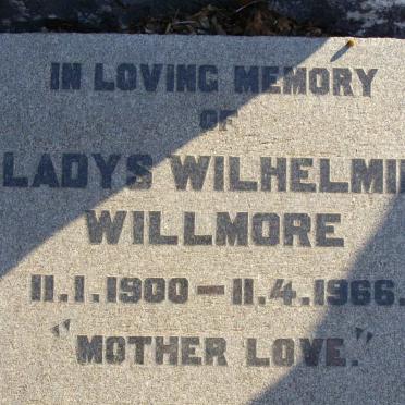WILLMORE Gladys Wilhelmina 1900-1966