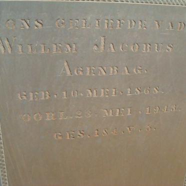 AGENBAG Willem Jacobus 1868-1943