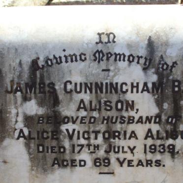 ALISON James Cunnningham Bain -1939