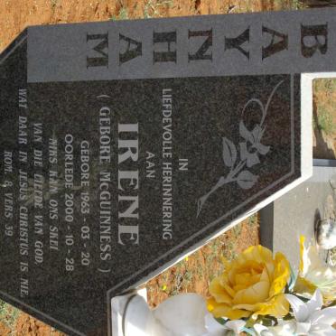 BAYNHAM Irene nee McGUINNESS 1963-2000