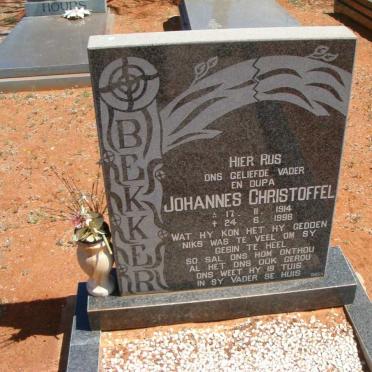 BEKKER Johannes Christoffel 1914-1996