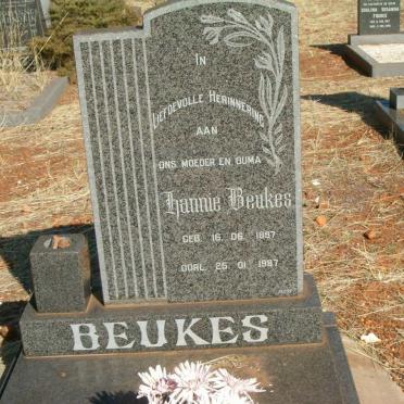 BEUKES Hannie 1897-1989