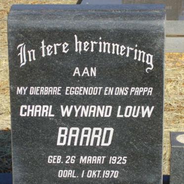 BAARD Charl Wynand Louw 1925-1970