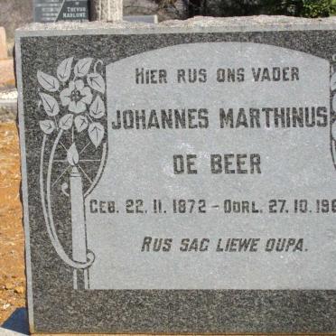 BEER Johannes Marthinus, de 1872-1963