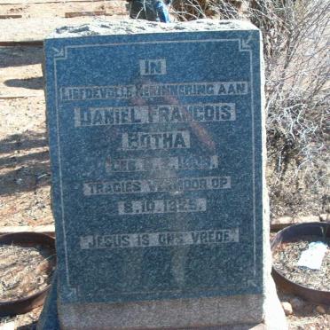 BOTHA Daniel Francois 1806-1825