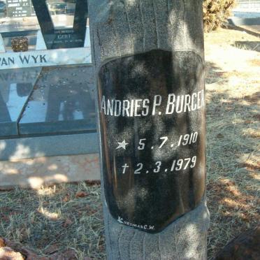 BURGER Andries P. 1910-1979