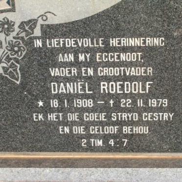 BURGER Daniel Roedolf 1908-1979