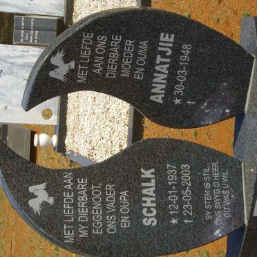 BURGER Schalk 1937-2003 &amp; Annetjie 1948-