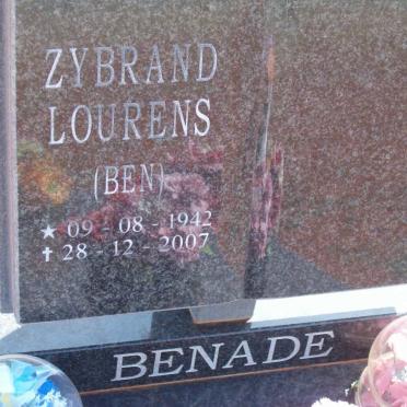 BENADE Zybrand Lourens 1942-2007