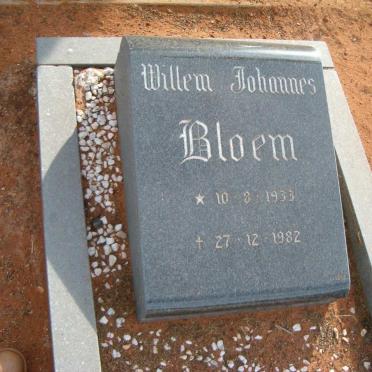 BLOEM Willem Johannes 1933-1982