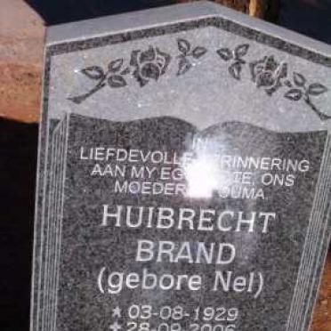 BRAND Huibrecht nee NEL 1929-2006