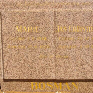 BOSMAN Jan Christoffel 1940-1956 :: BOSMAN Marie 1948-1956