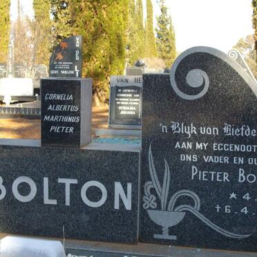 BOLTON Pieter 1911-1975