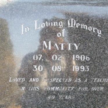 CHAPMAN Matty 1906-1993