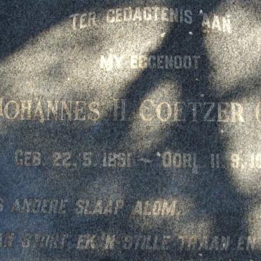 COETZER Johannes H. 1891-1954