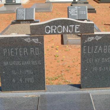 CRONJE Pieter 1916-1990 &amp; Elizabeth 1919-