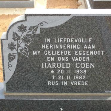 COEN Harold 1938-1982