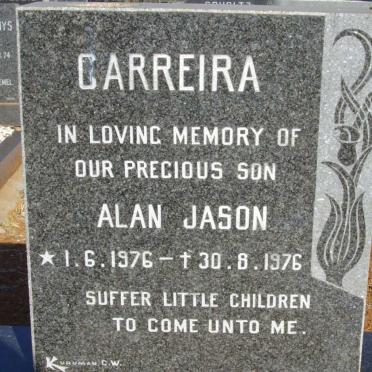 CARREIRA Alan Jason 1976-1976