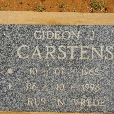 CARSTENS Gideon J. 1968-1996