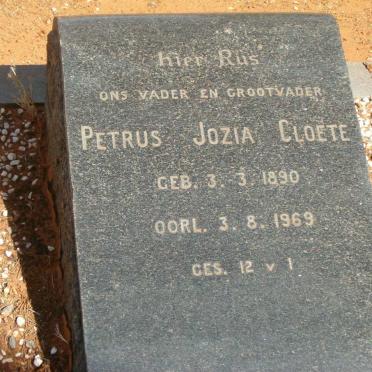 CLOETE Petrus Jozia 1890-1969