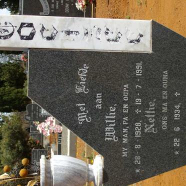 COETZEE Willie 1928-1991 &amp; Nettie 1934-
