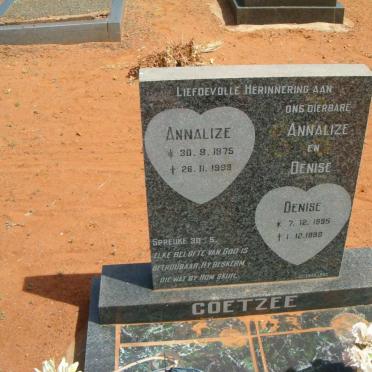 COETZEE Annalize 1975-1999 :: COETZEE Denise 1995-1998