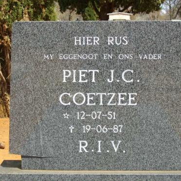 COETZEE Piet J.C. 1951-1987
