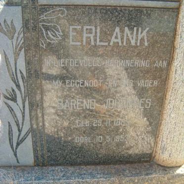 ERLANK Barend Johannes 1883-1953
