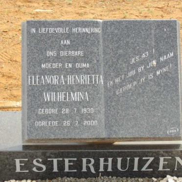 ESTERHUIZEN Eleanora Henrietta Wilhelmina 1930-2000