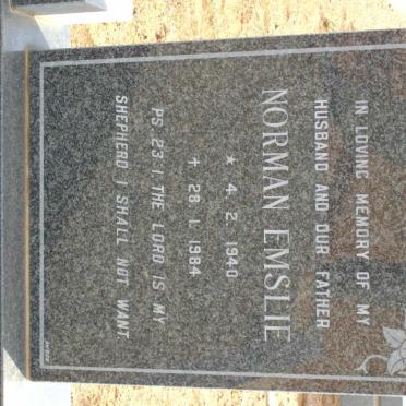 EMSLIE Norman 1940-1984