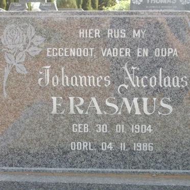 ERASMUS Johannes Nicolaas 1904-1986