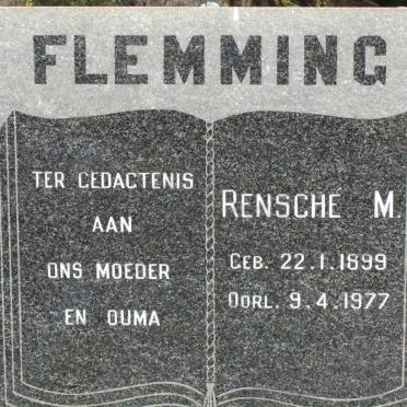 FLEMMING Rensche M. 1899-1977