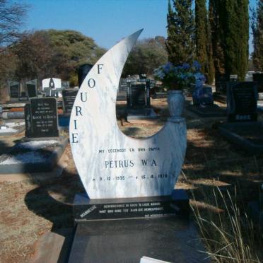 FOURIE Petrus W.A. 1935-1978