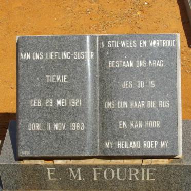 FOURIE E.M. 1921-1983