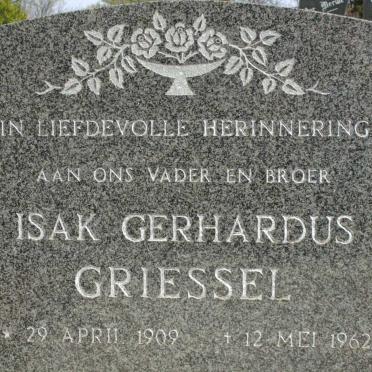 GRIESSEL Isak Gerhardus 1909-1962
