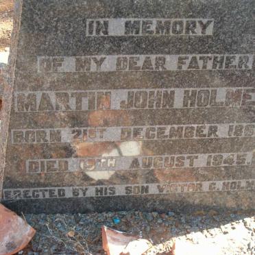 HOLMES Martin John 1869-1945