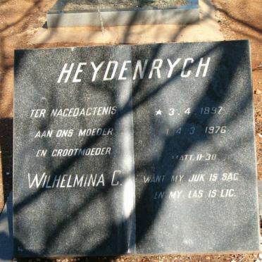 HEYDENRYCH Wilhelmina C. 1897-1976