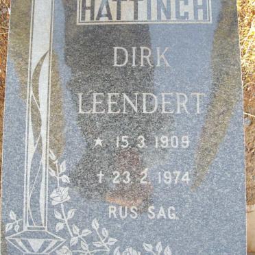 HATTINGH Dirk Leendert 1909-1974