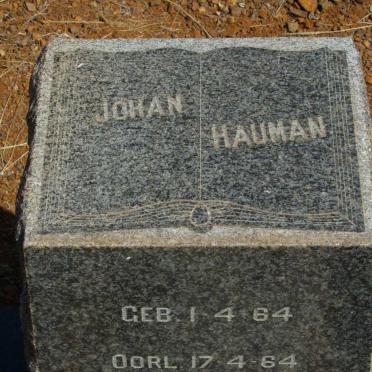 HAUMAN Johan 1964-1964