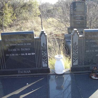 HAUMAN Louis 1902-1953 &amp; Elizabeth 1910-1994