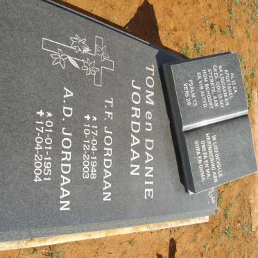 JORDAAN T.F. 1948-2003 &amp; A.D. 1951-2004