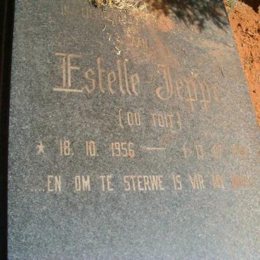 JEPPE Estelle nee DU TOIT 1956-19?