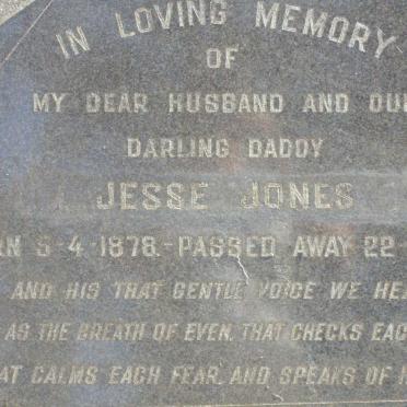 JONES Jesse 1878-1956
